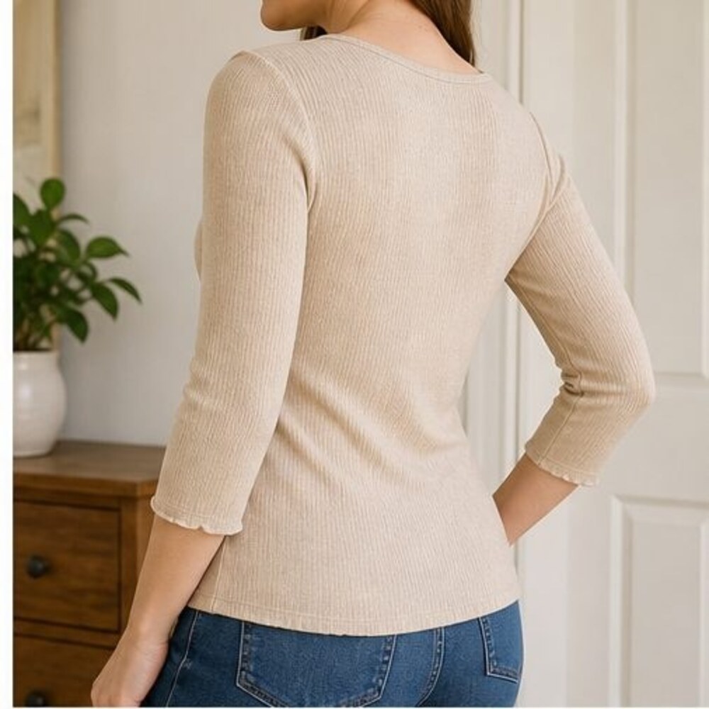 Sand Ruffle Blouse - Picture 3 of 6